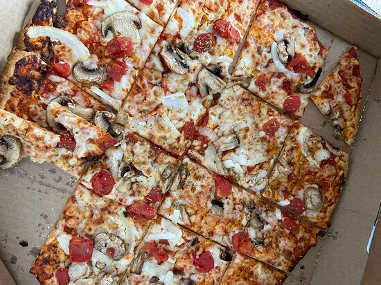 Domino's thin crust pizza